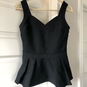 Banana Republic Limited Edition Black Peplum Top